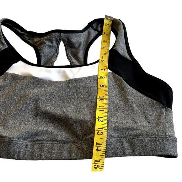 C9 Champion Plus Size 2X Sports Bra Gray Black Racerback NWT Stretch Athletic - Picture 5 of 9